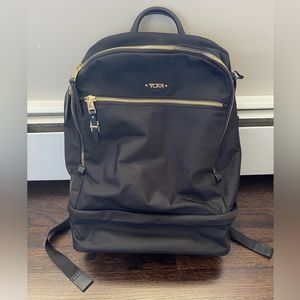 Tumi Voyager Backpack - Black with gold detail